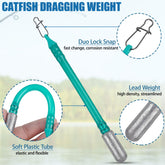 Removable snap on snag-free catfish weight